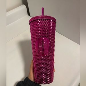 Starbucks Sangria Pink Metallic Cold Tumbler